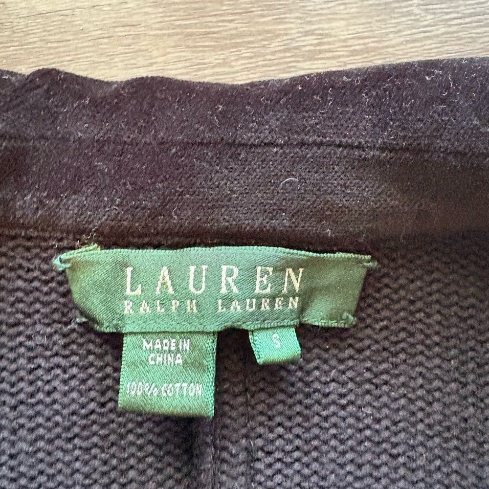 Ralph Lauren Black Sweater Blazer size Small - Picture 3 of 5